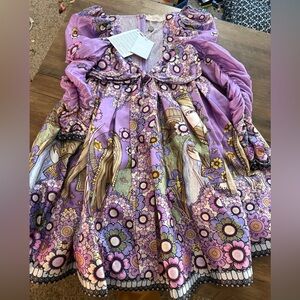 Zimmermann Purple Floral Maxi Dress